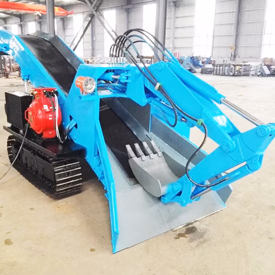 Máquina de escória grelhada sobre esteiras de mineração subterrânea/carregador mucking para mina de carvão
