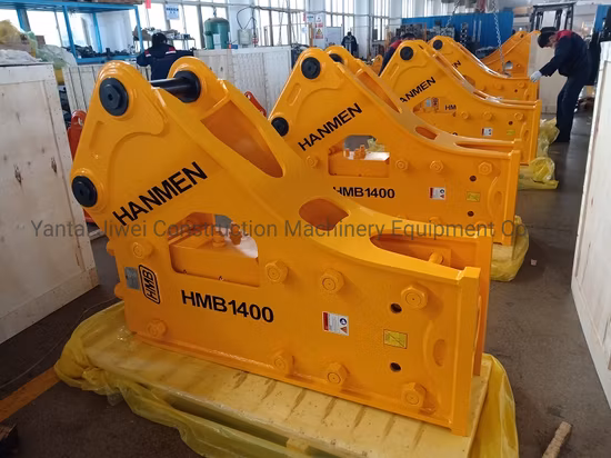 20ton 30ton tipo lateral de pedra de concreto martelo rompedor hidráulico para escavadeira/escavadeira